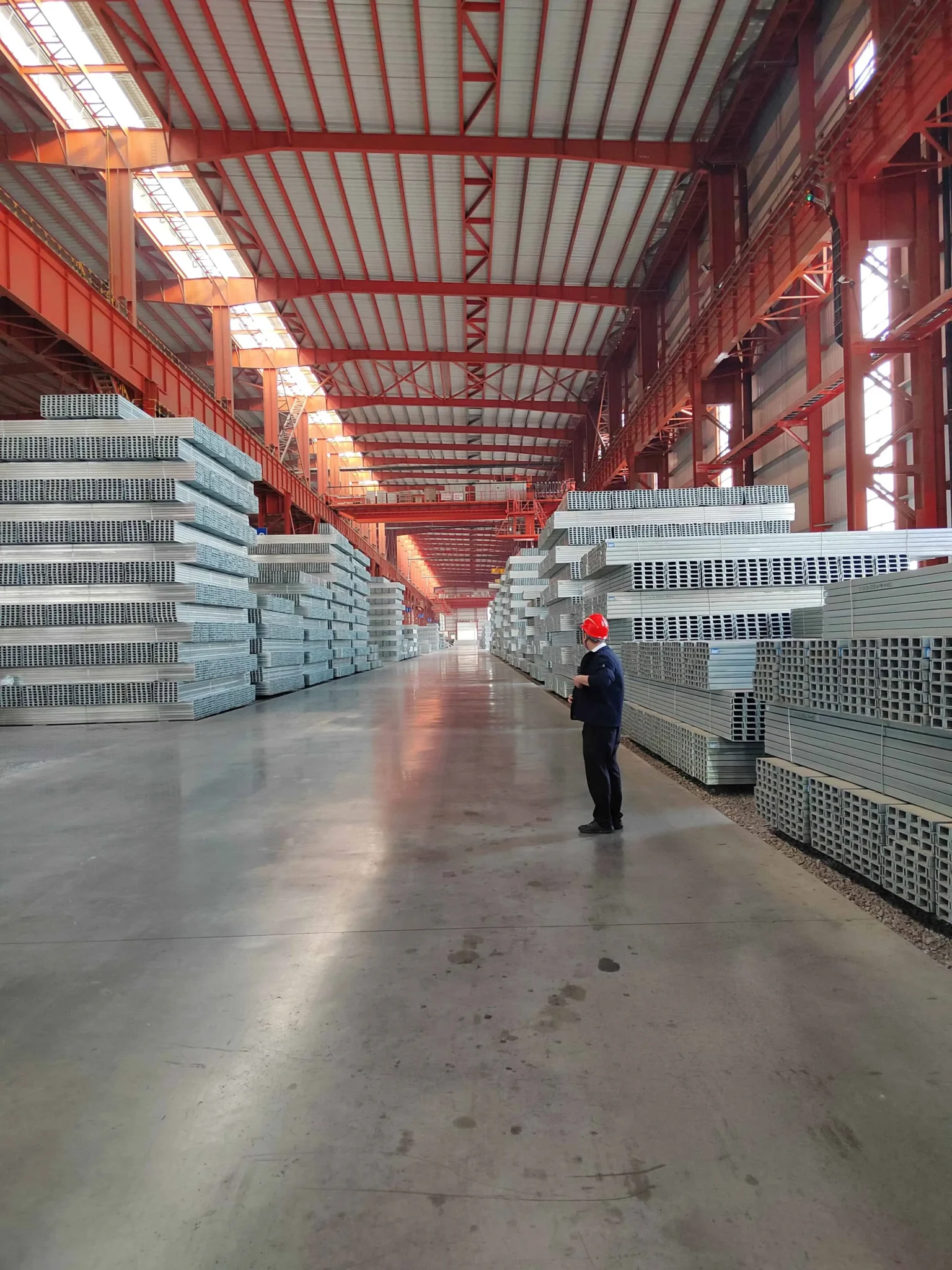 Inside the Tianjin pipe & tube warehouse